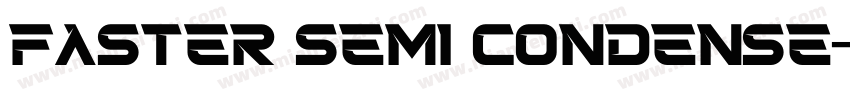 faster semi condense字体转换